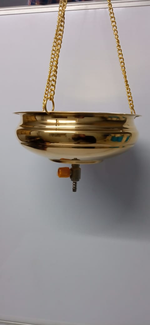 Authentic Brass Shirodhara Pot with Valve